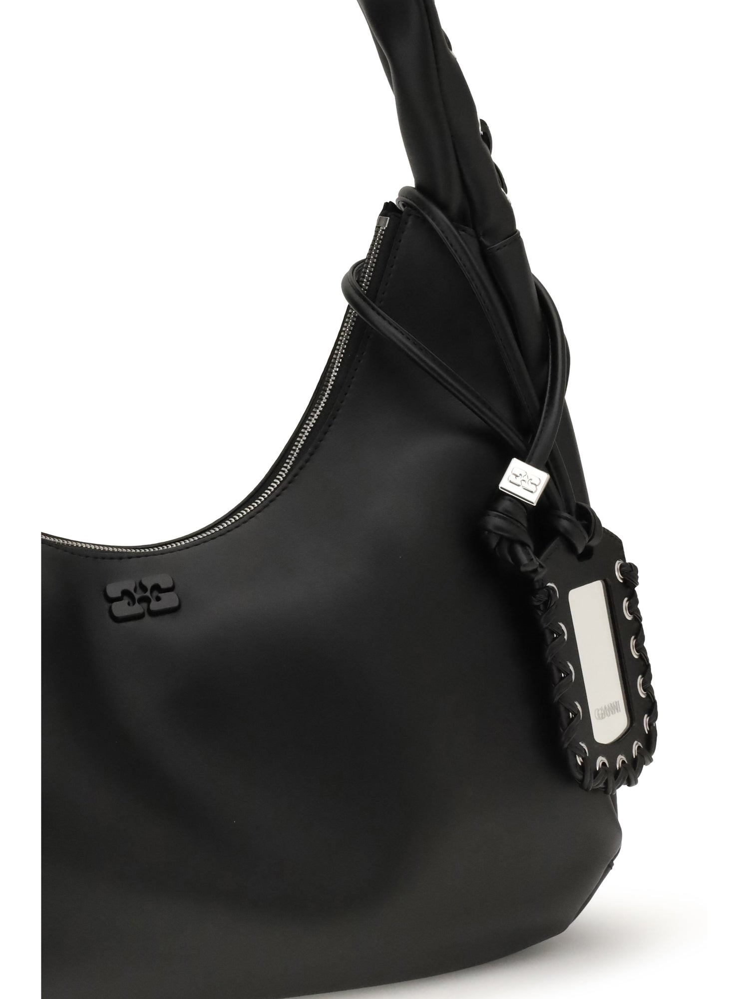 GANNI OS medium laces hobo bag