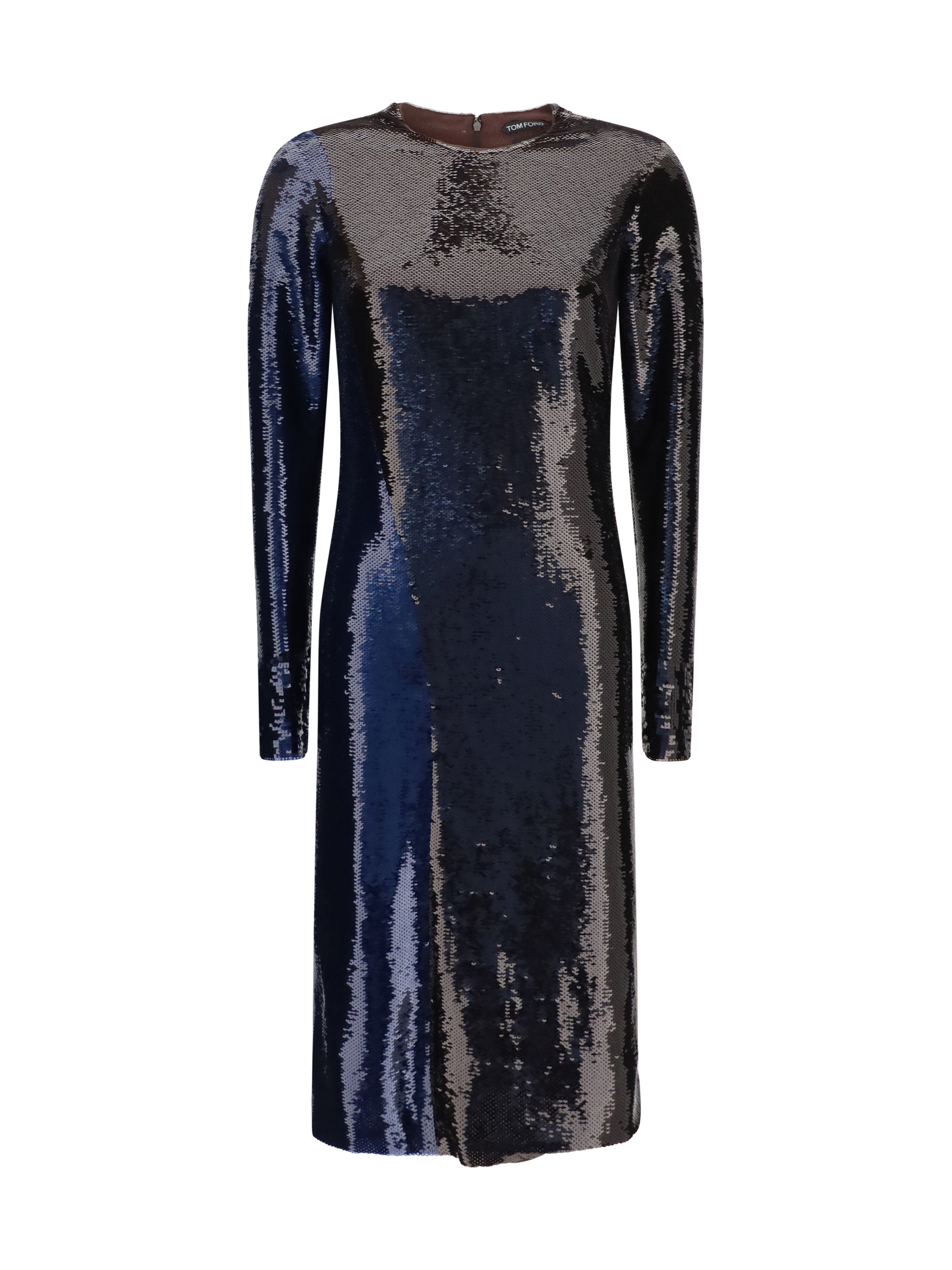 two-tone sequin dress