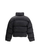 BALENCIAGA L cropped puffer jacket with logo motif 