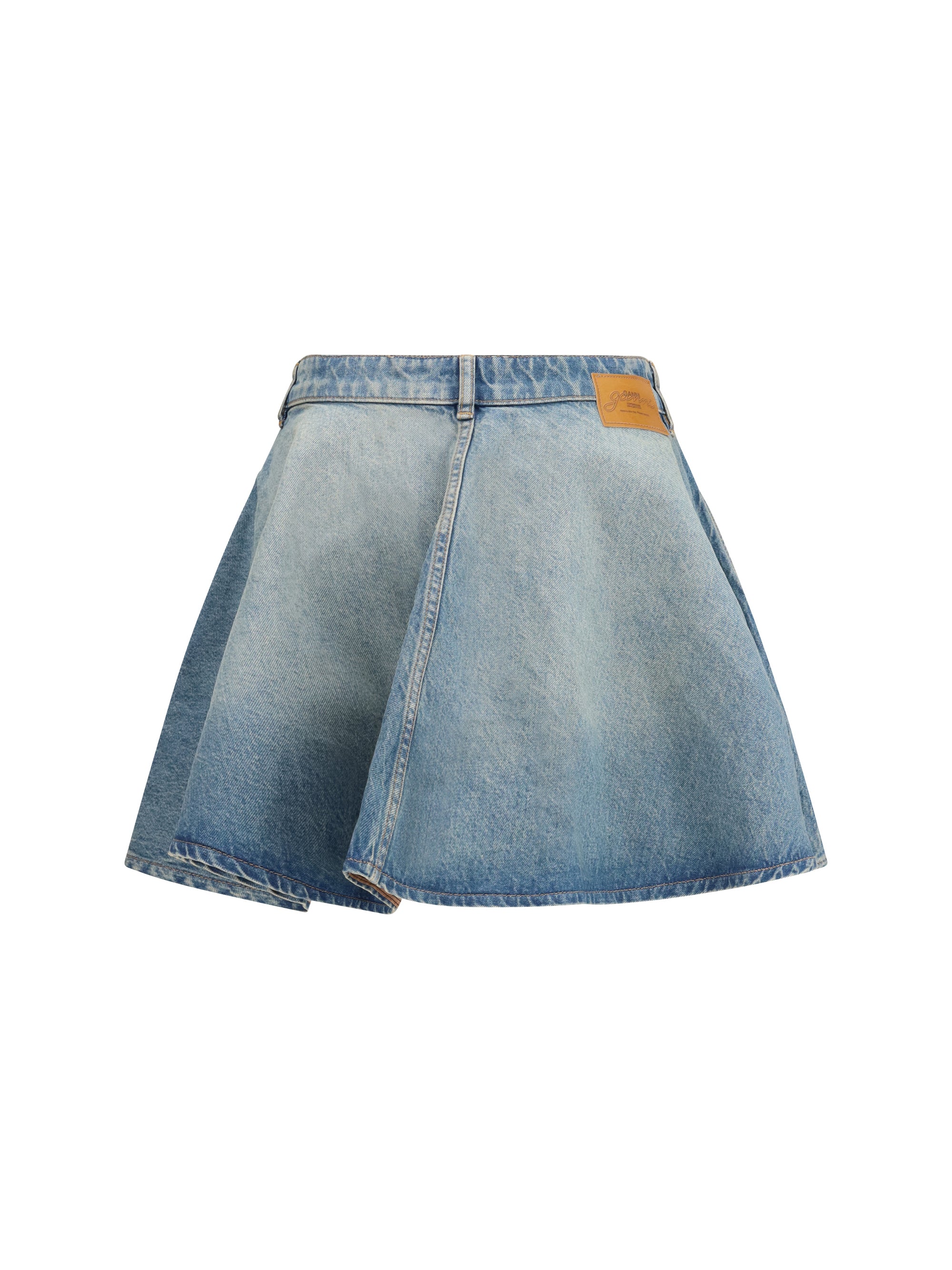 GANNI 36 denim miniskirt