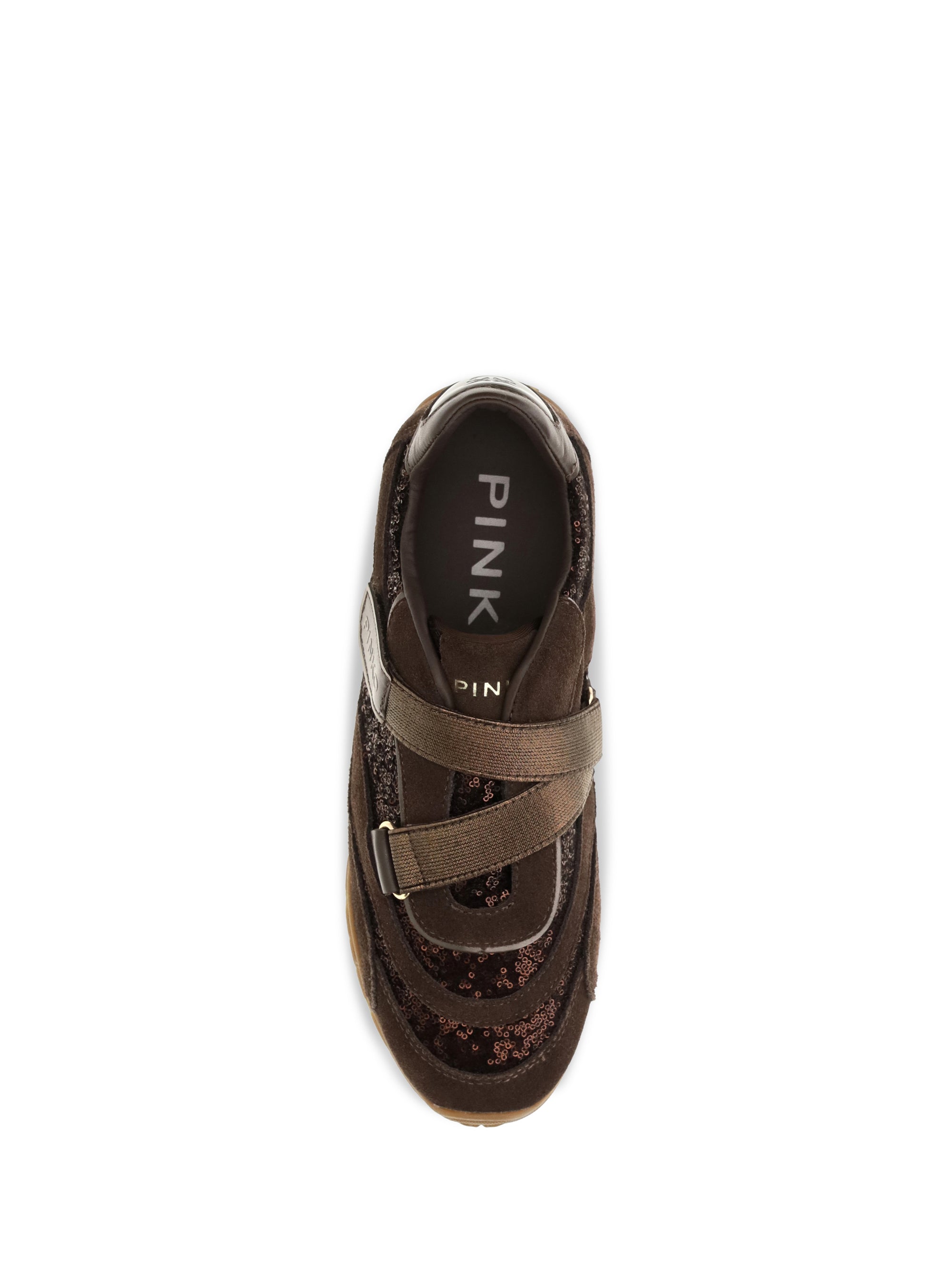 yulia suede sneakers with sequins