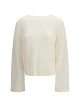 ALLUDE M perforated boatneck jumper
