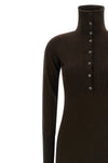 long dress in stretch cashmere knit