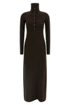 long dress in stretch cashmere knit