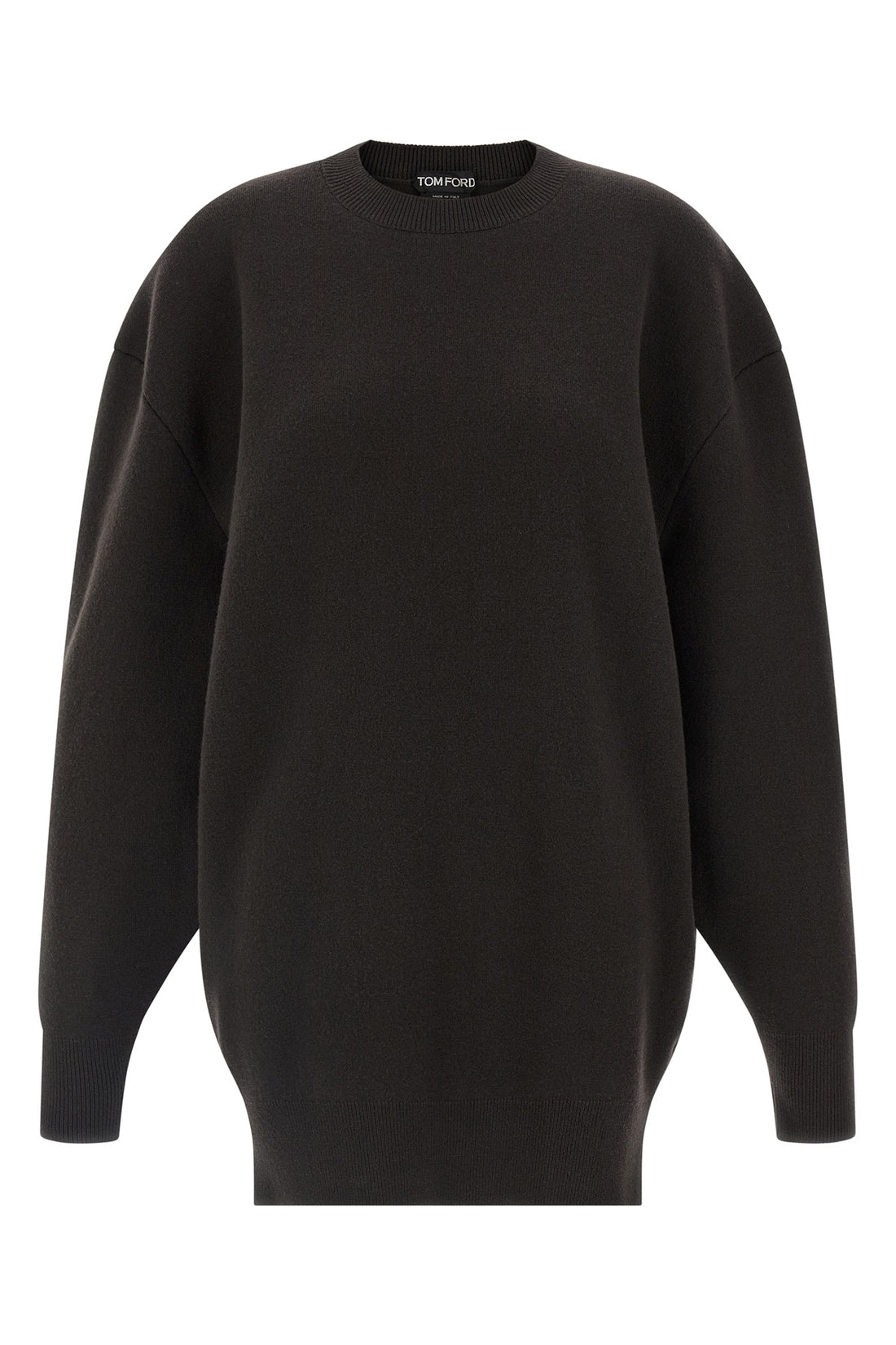 TOM FORD S sculptural double face double-sided wool and cashmere minidress