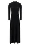 extra long cashmere and silk dress
