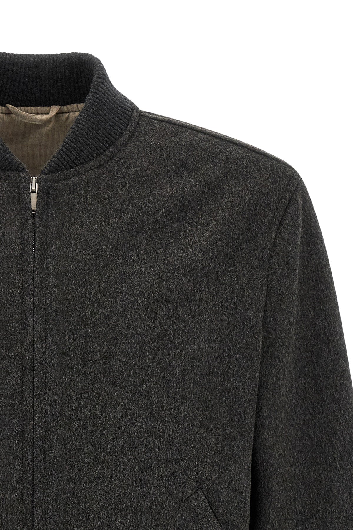 the lardini wool bomber jacket