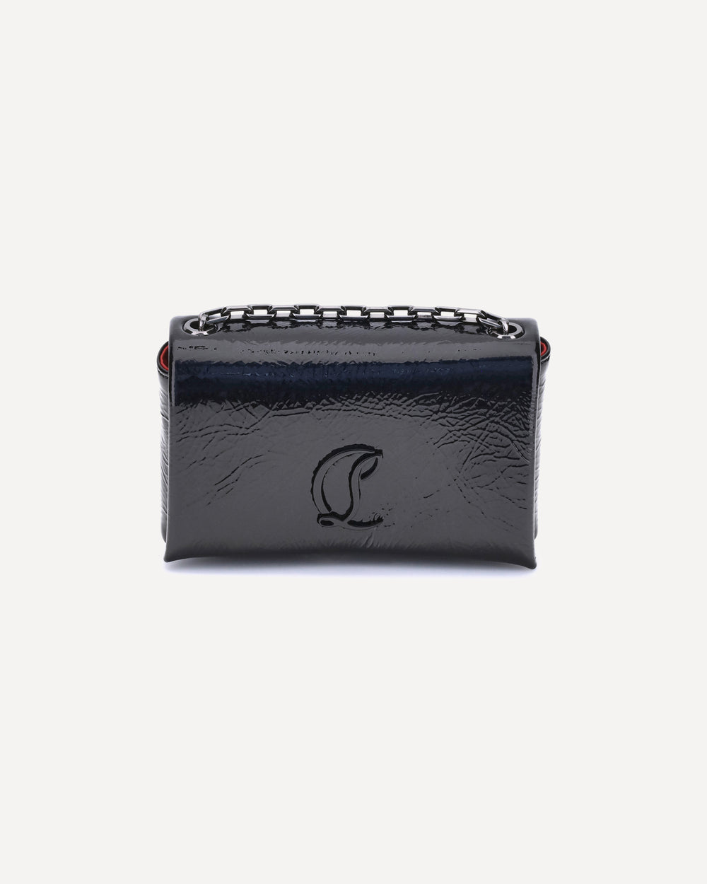 Christian Louboutin Patent Leather Shoulder Bag Black
