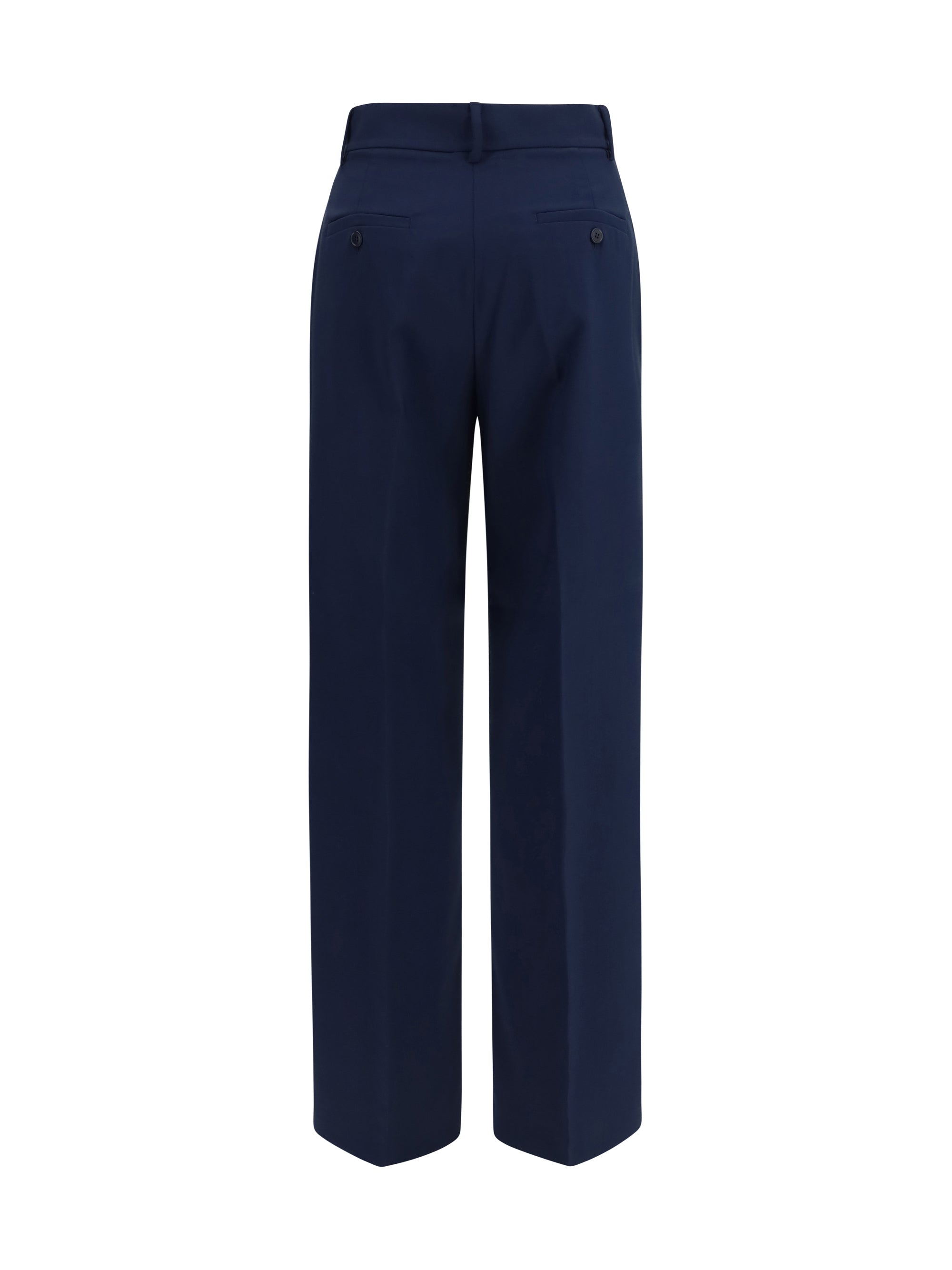 stretch wool palazzo trousers