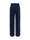 stretch wool palazzo pants