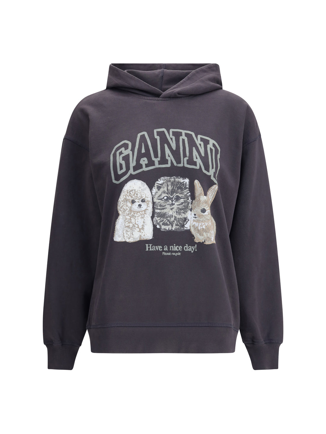 GANNI S-M puppies hoodie