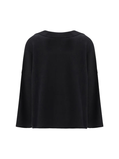 ALAIA S sweater with polo collar