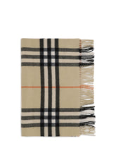 BURBERRY OS wide check cashmere scarf