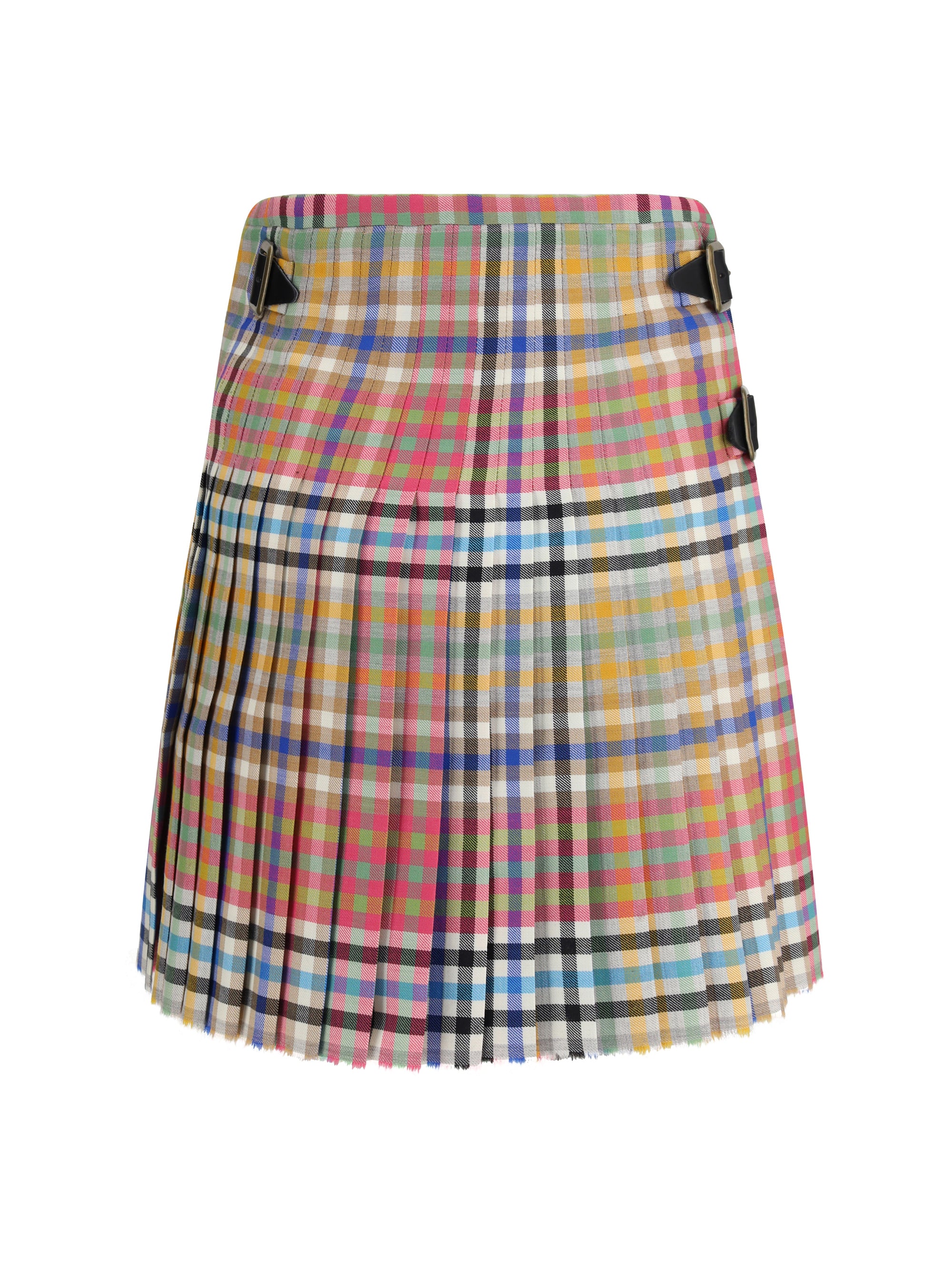 heather check mini kilt