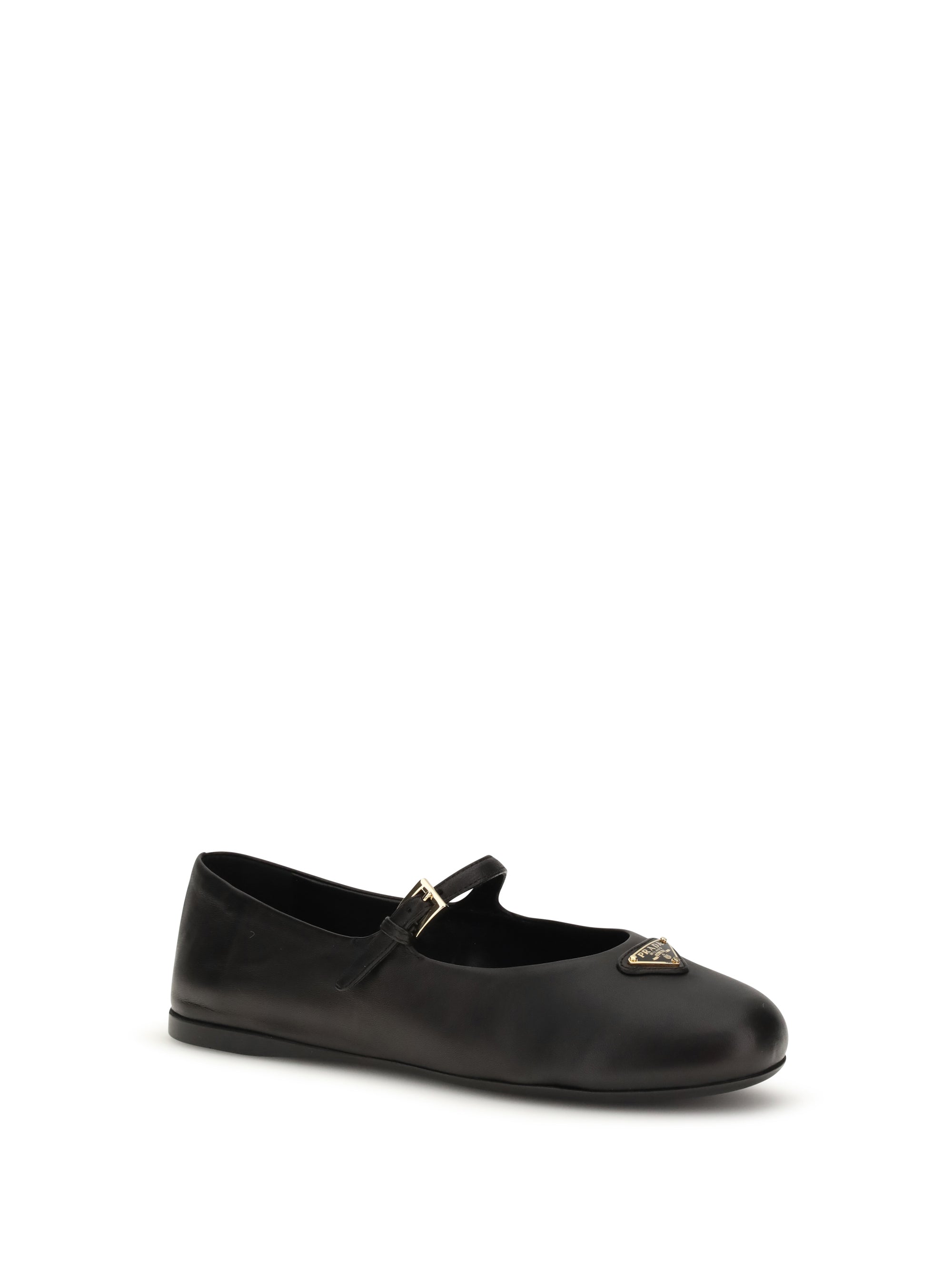 PRADA 37.5 nappa leather ballerinas