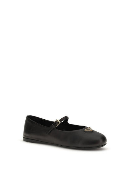 PRADA 37.5 nappa leather ballerinas