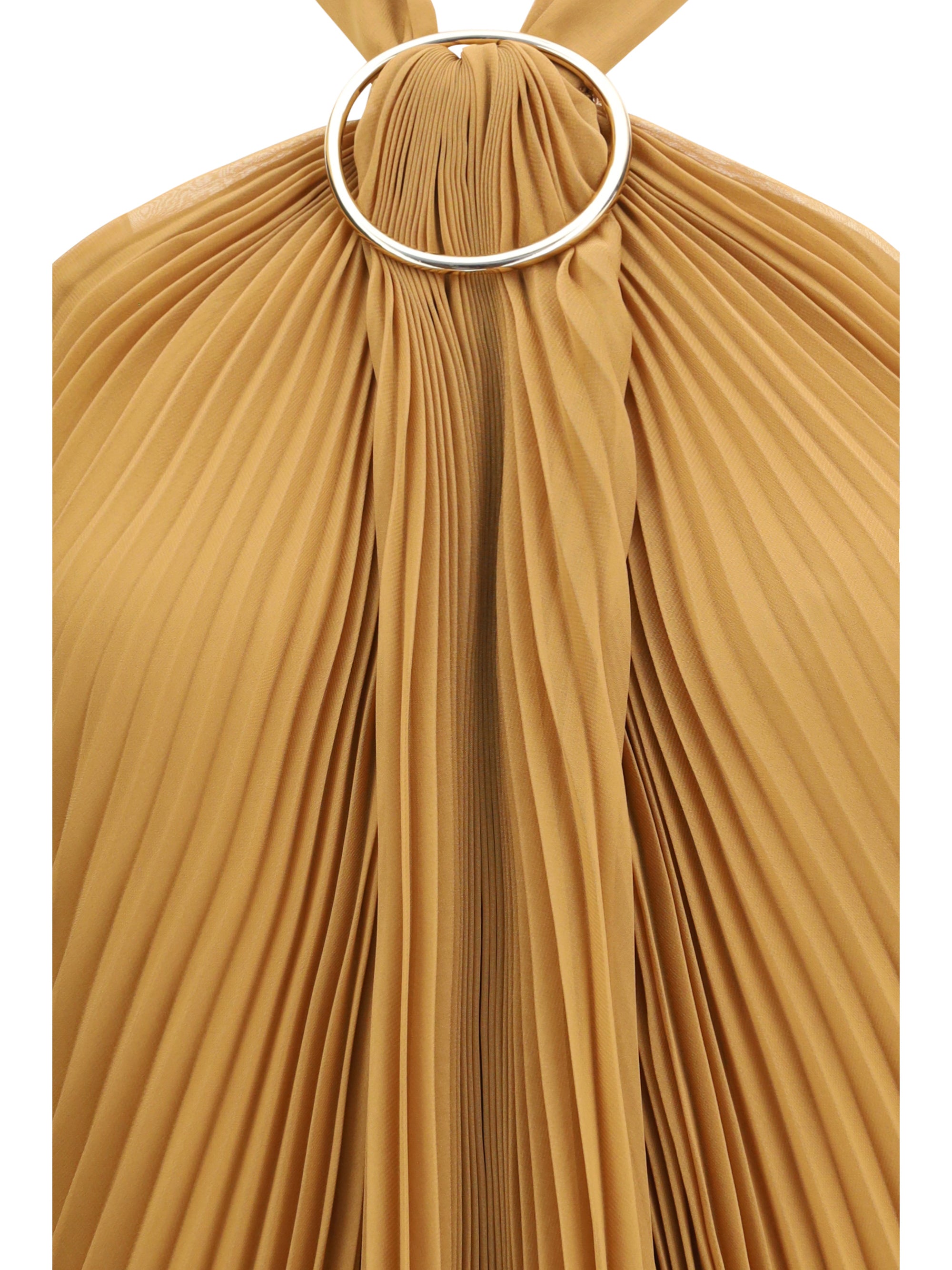 plissé chiffon top