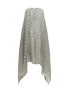 polka-dot cape dress