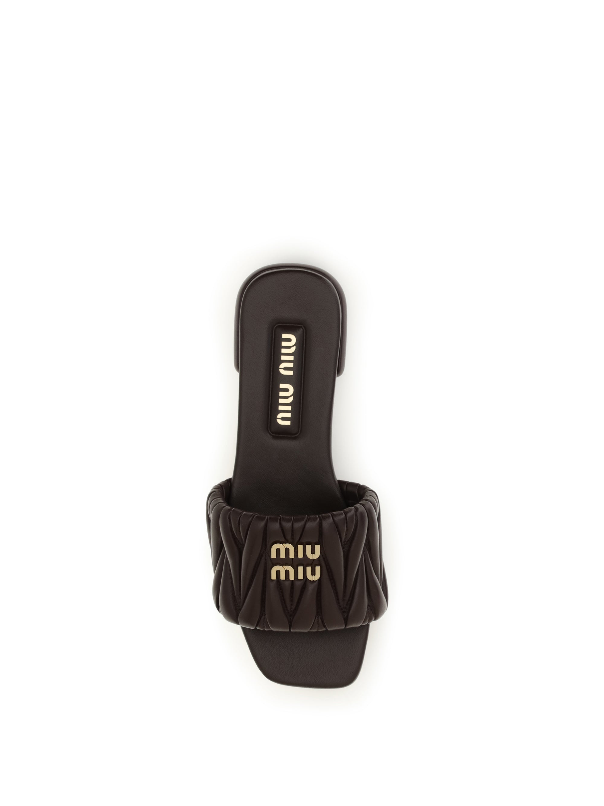 matelassé nappa leather sandals