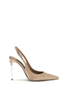 satin slingback pumps