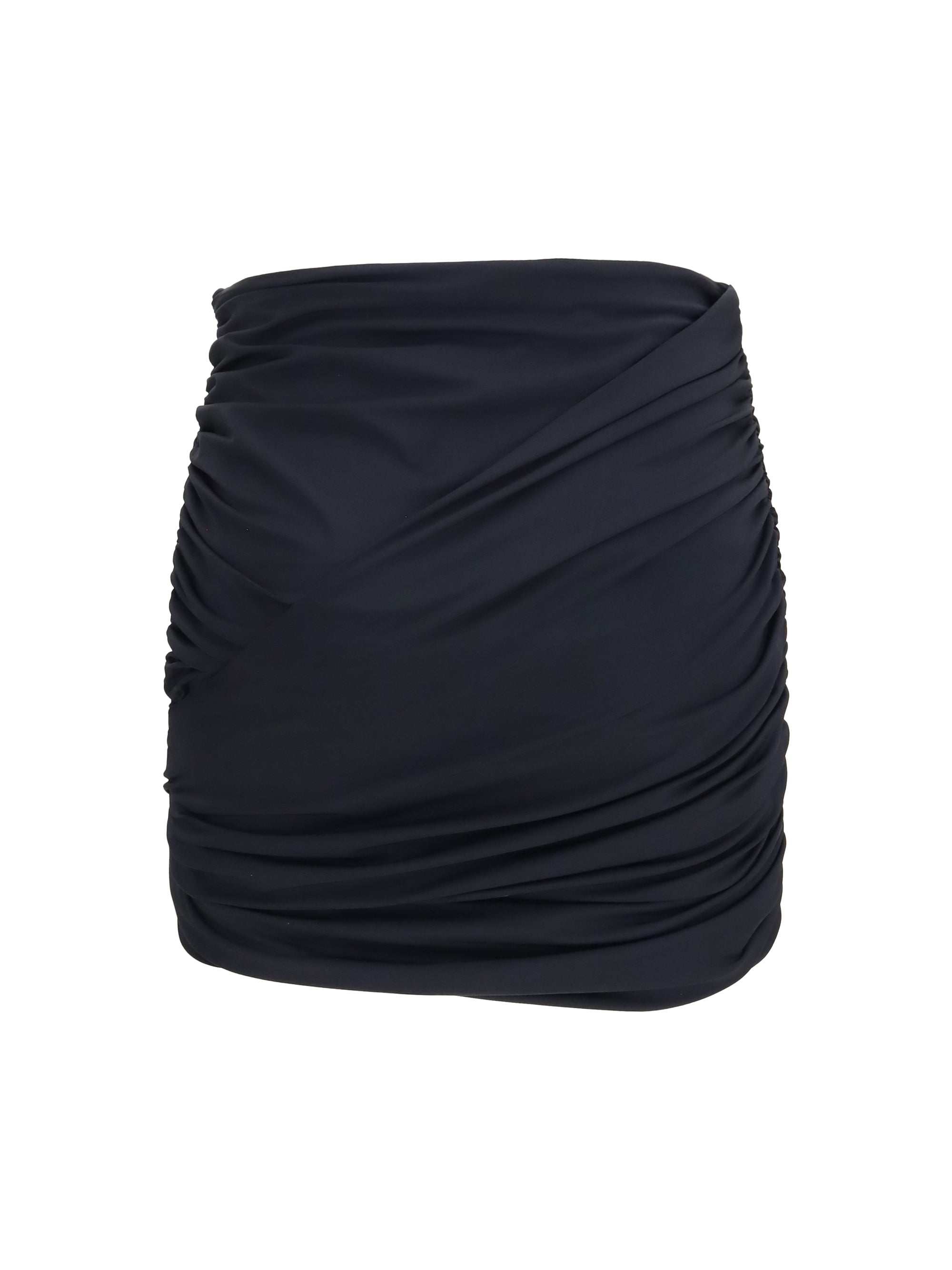 draped swim mini skirt