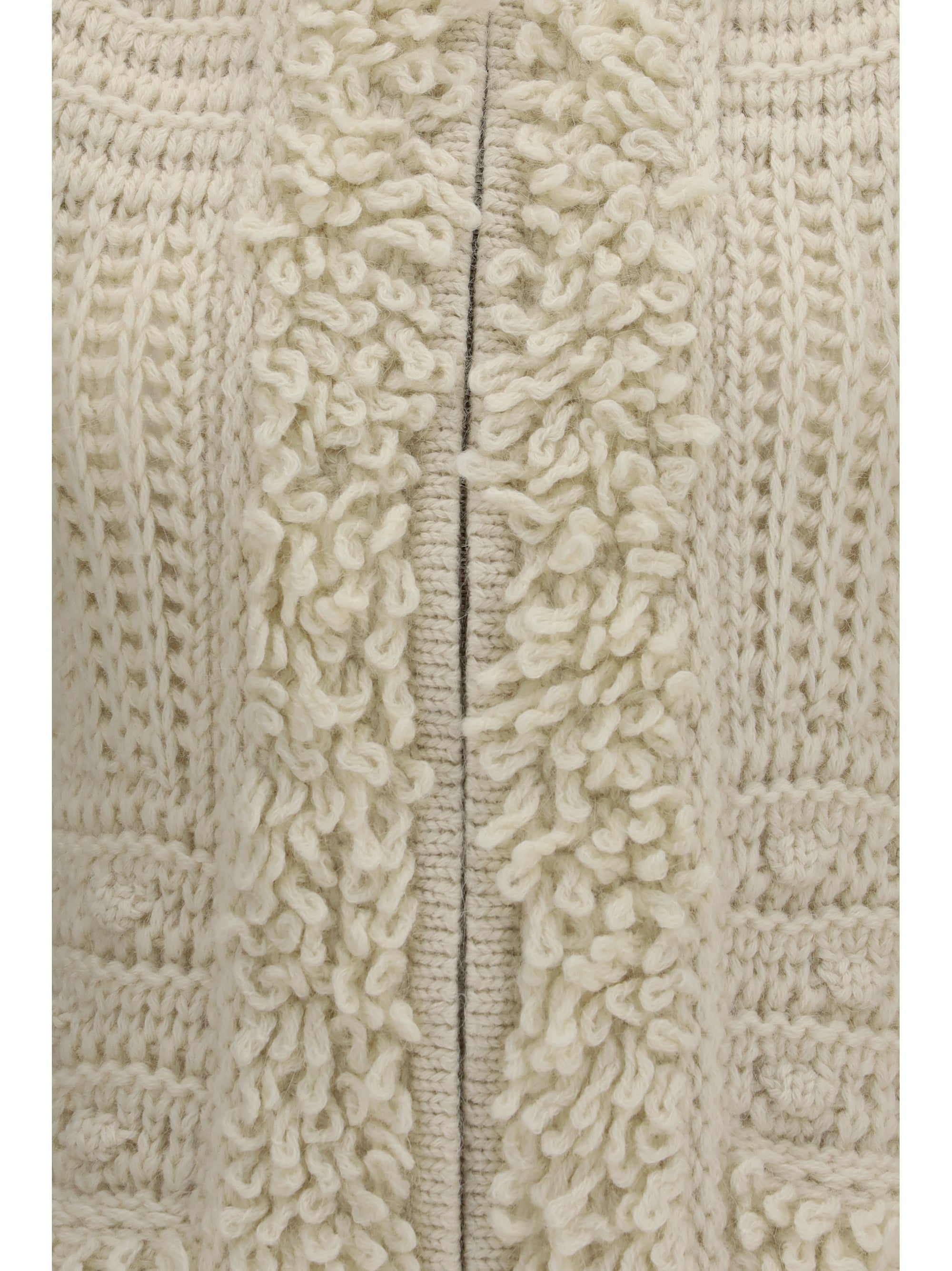wool and alpaca hooded gilet