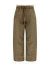 cupro and linen pants