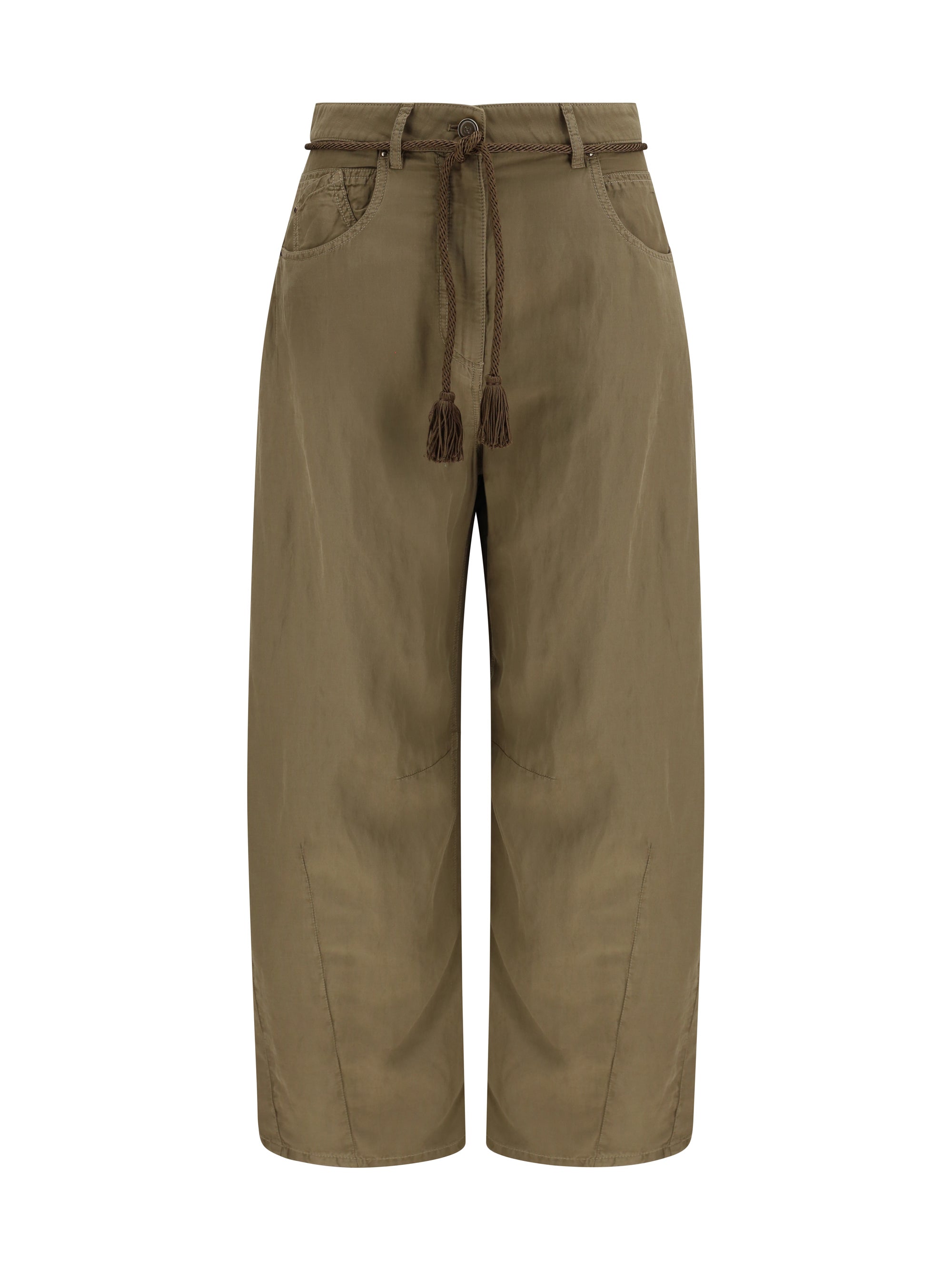 cupro and linen pants
