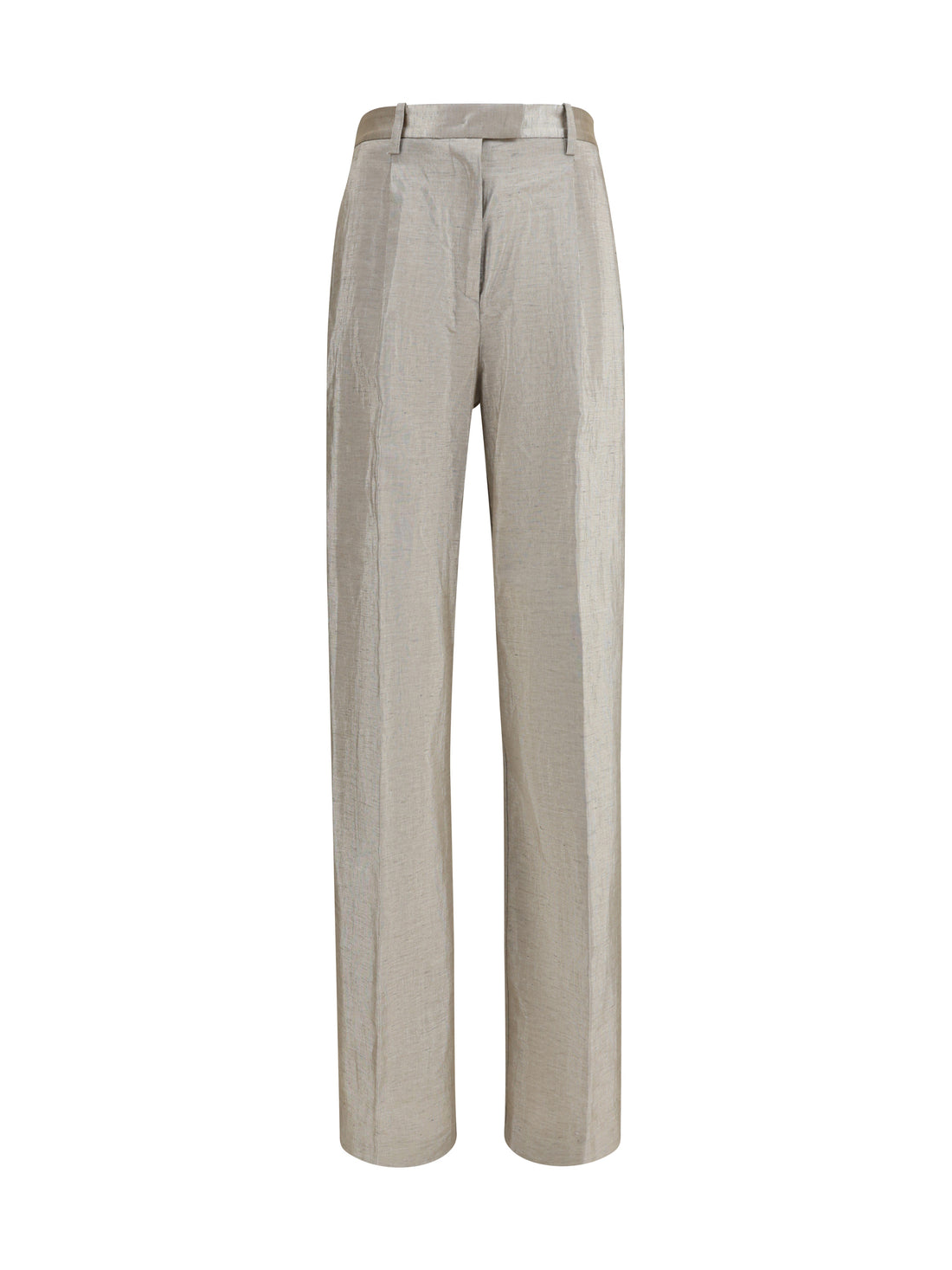 FORTE_FORTE I lurex pants in tweed with micro sequins and shimmering thread