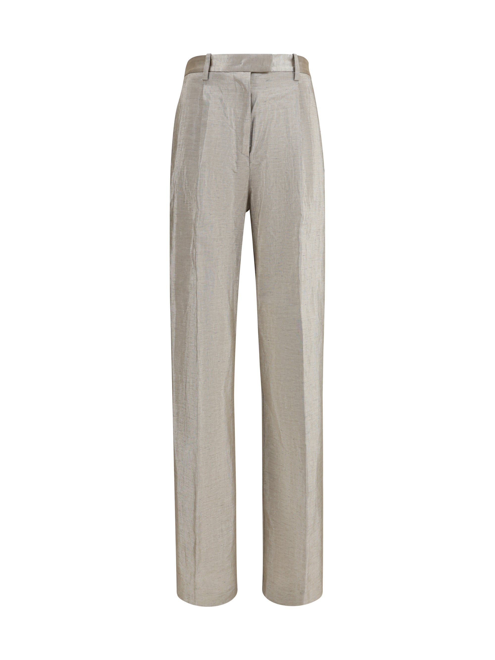 lurex pants in tweed with micro sequins and shimmering thread