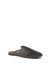 BRUNELLO CUCINELLI 36 suede mules with precious net embroidery
