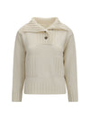 ribbed neck sweater