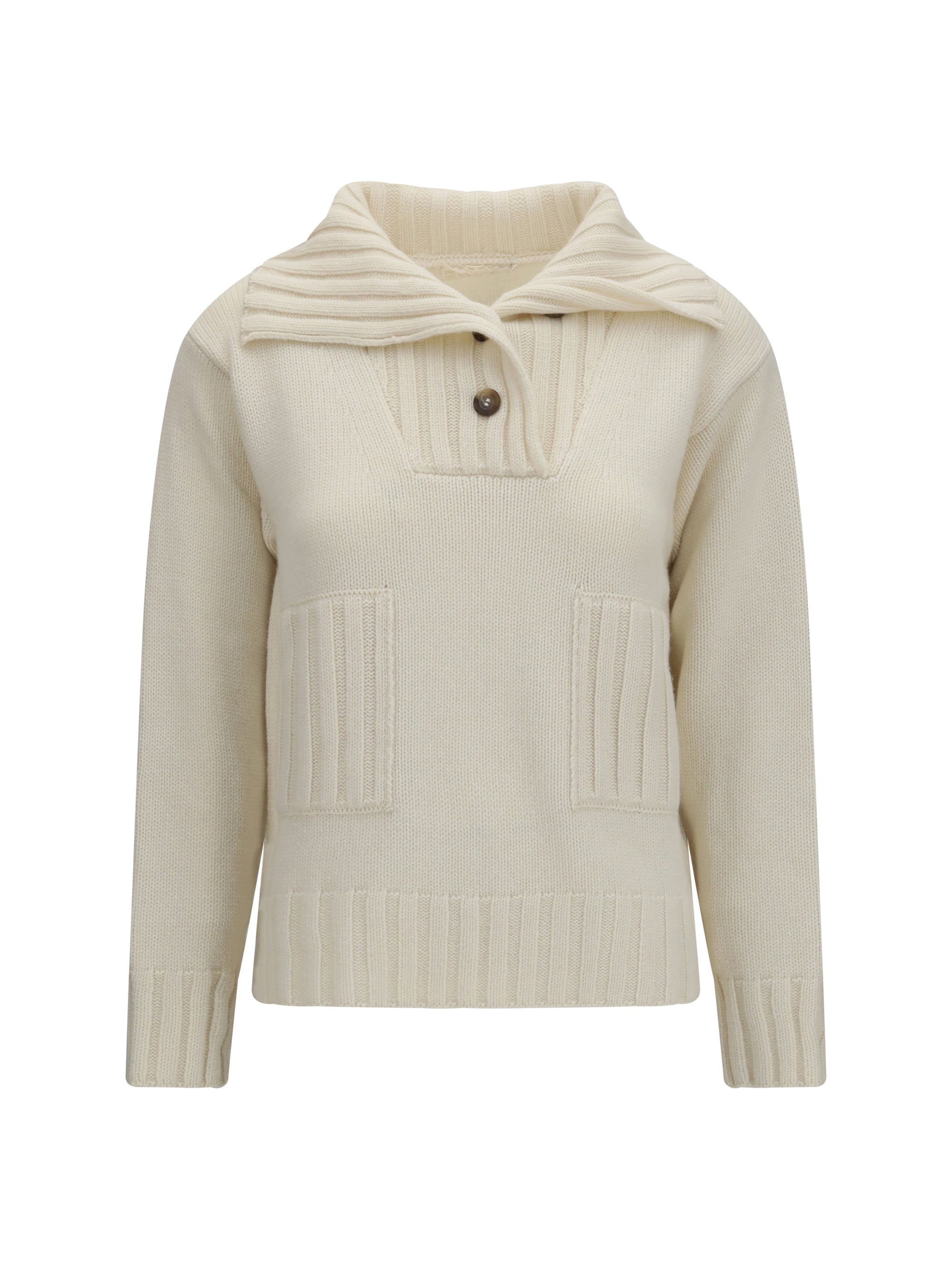 ribbed neck sweater