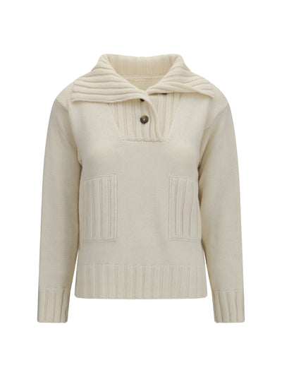 ribbed neck sweater