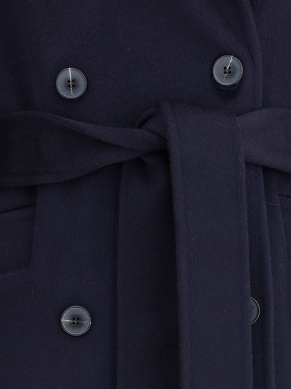 DYNAMIS STUDIO 42 double-breasted long coat