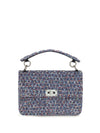 rockstud spike tweed handbag
