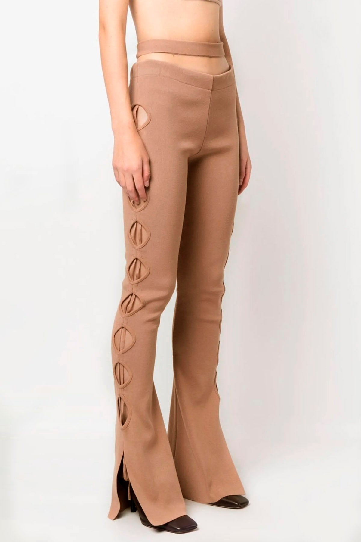 stretch knit pants