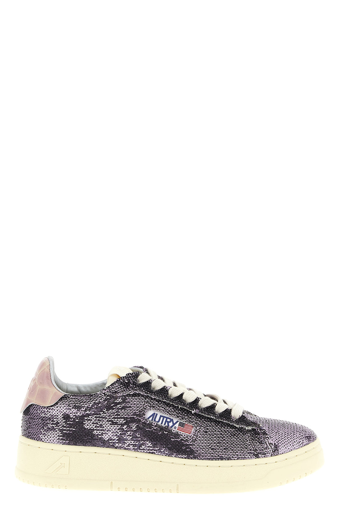 AUTRY 36 dallas capsule bloom sneakers in sequin-covered fabric