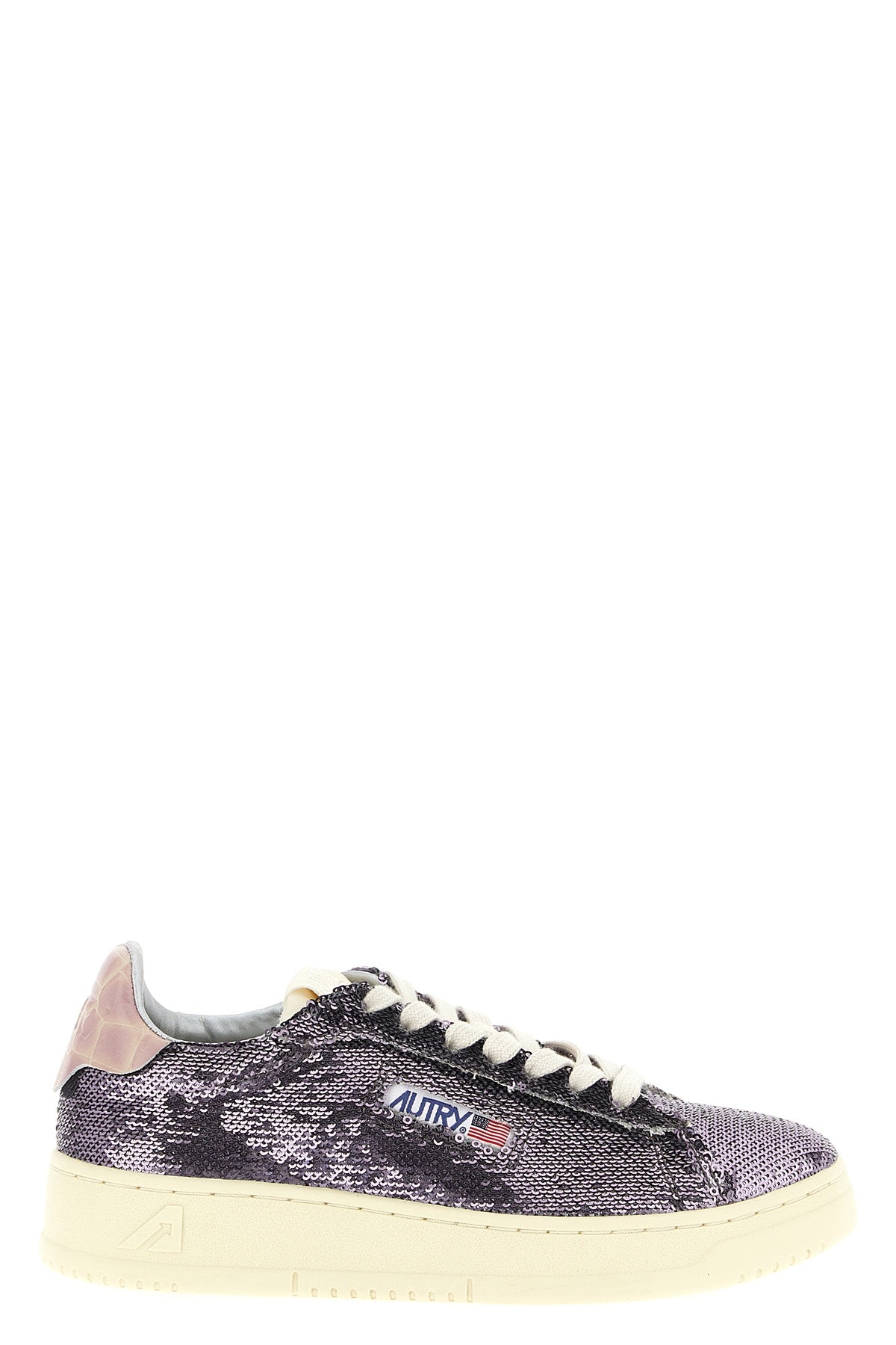 dallas capsule bloom sneakers in sequin-covered fabric
