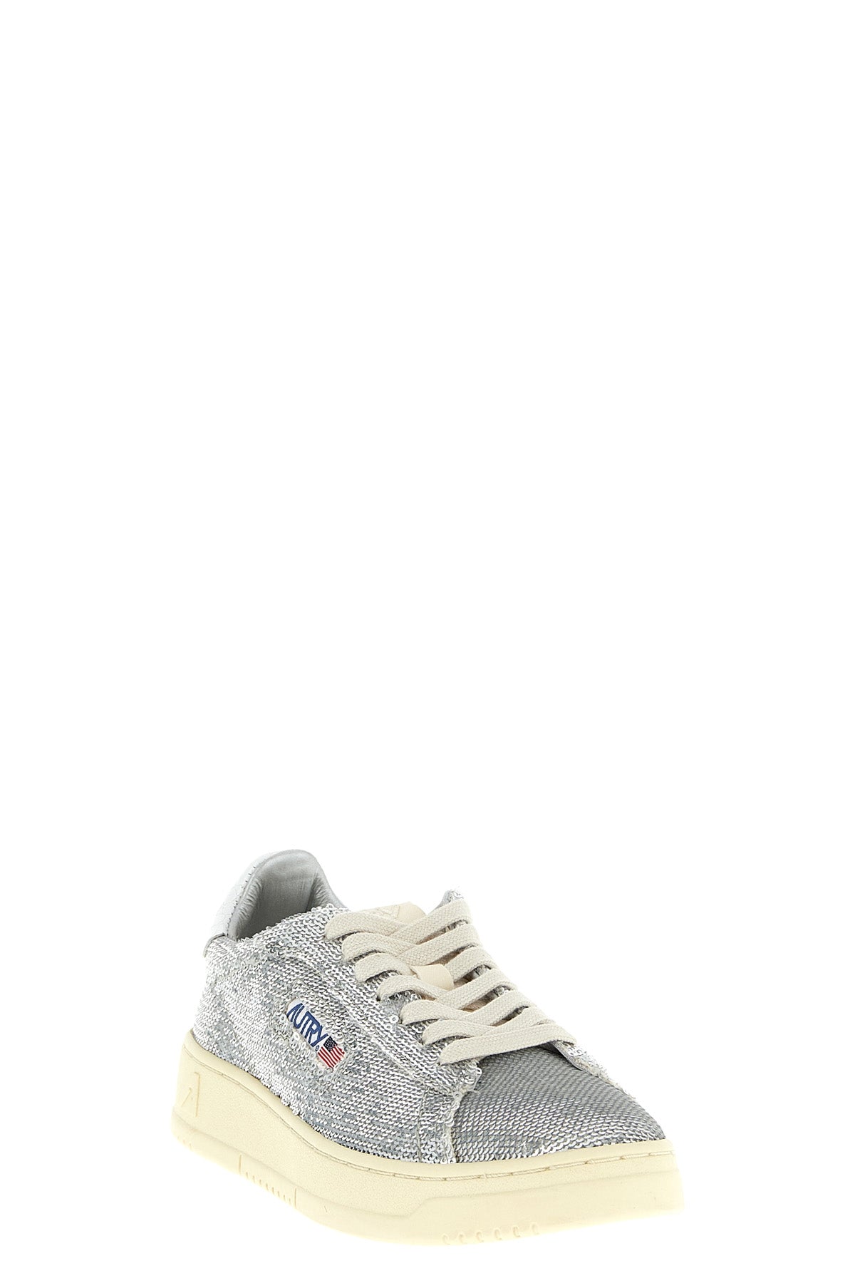 dallas capsule bloom sneakers in sequin-covered fabric