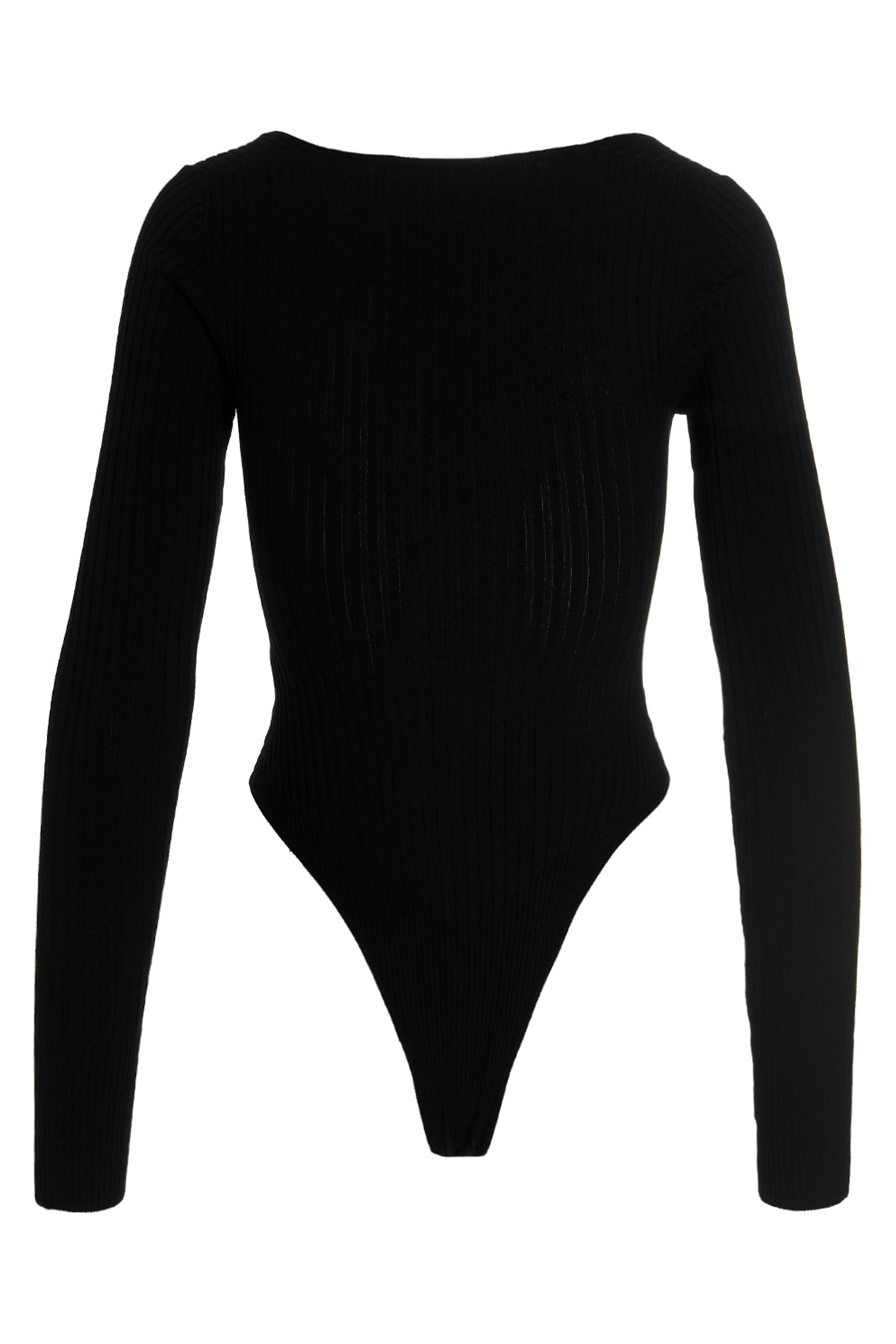 ribbed viscose high leg bodysuit