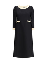 VALENTINO 42 wool dress with bow