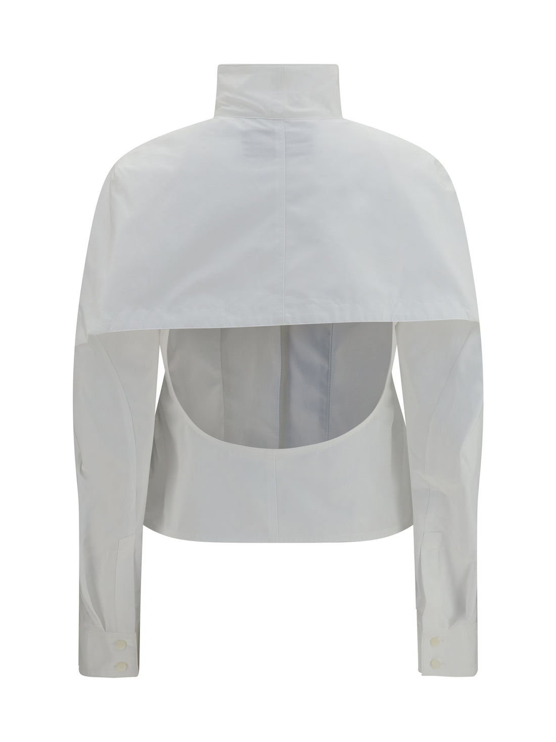 JACQUEMUS 36 tulipe cotton-poplin shirt