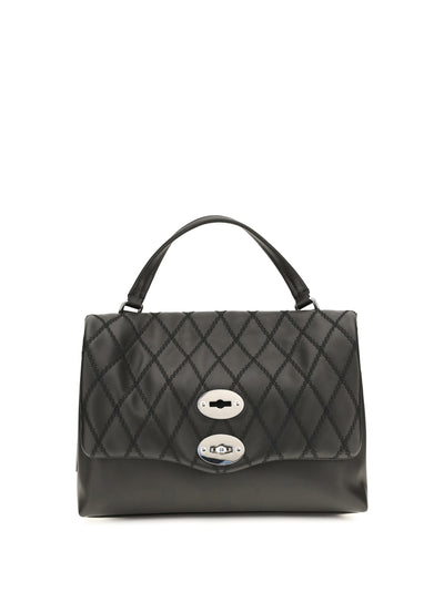 postina tramè leather top handle bag