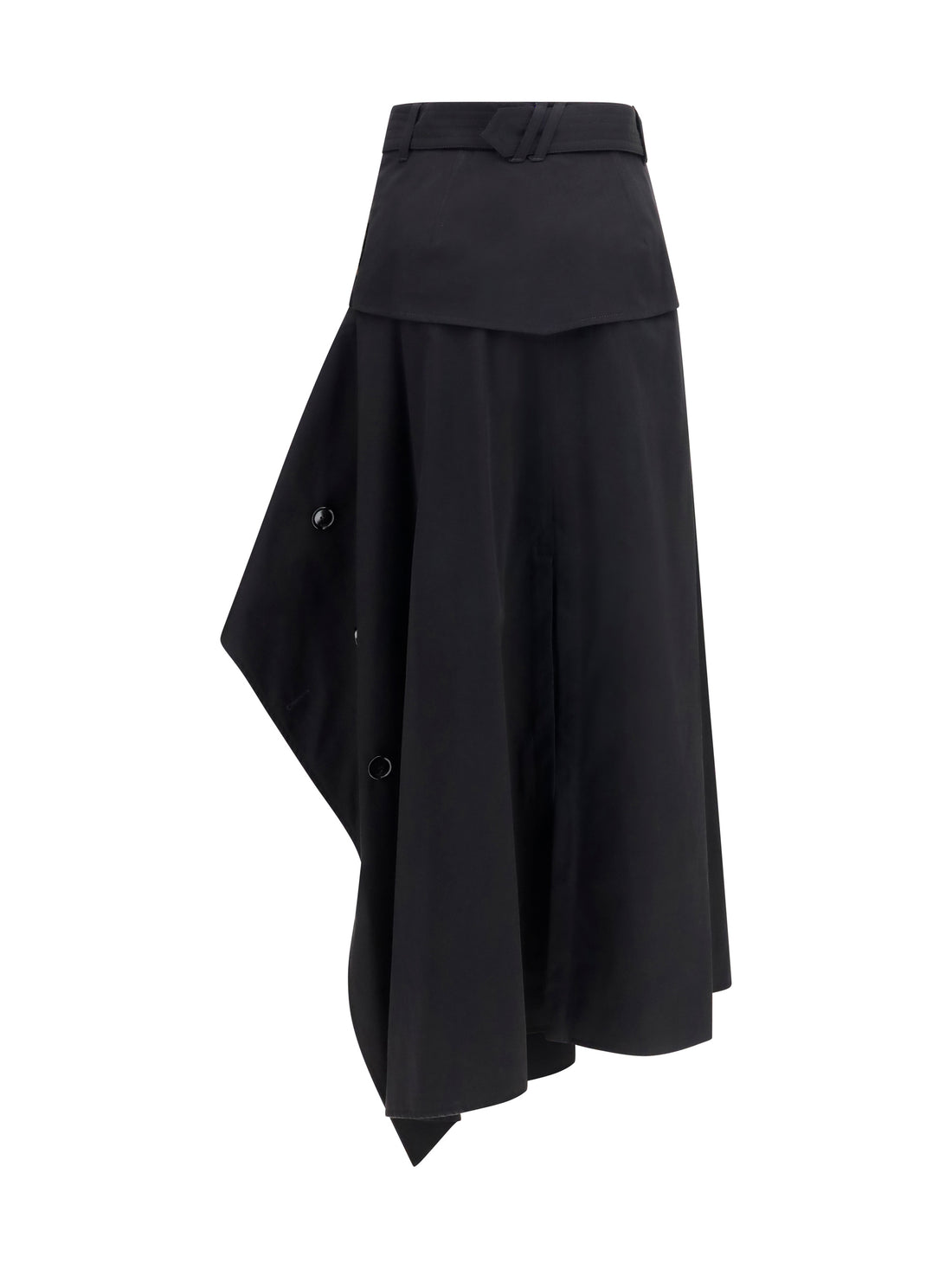 BURBERRY 6 heather asymmetric skirt