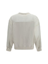 crewneck sweatshirt with organza sleeves