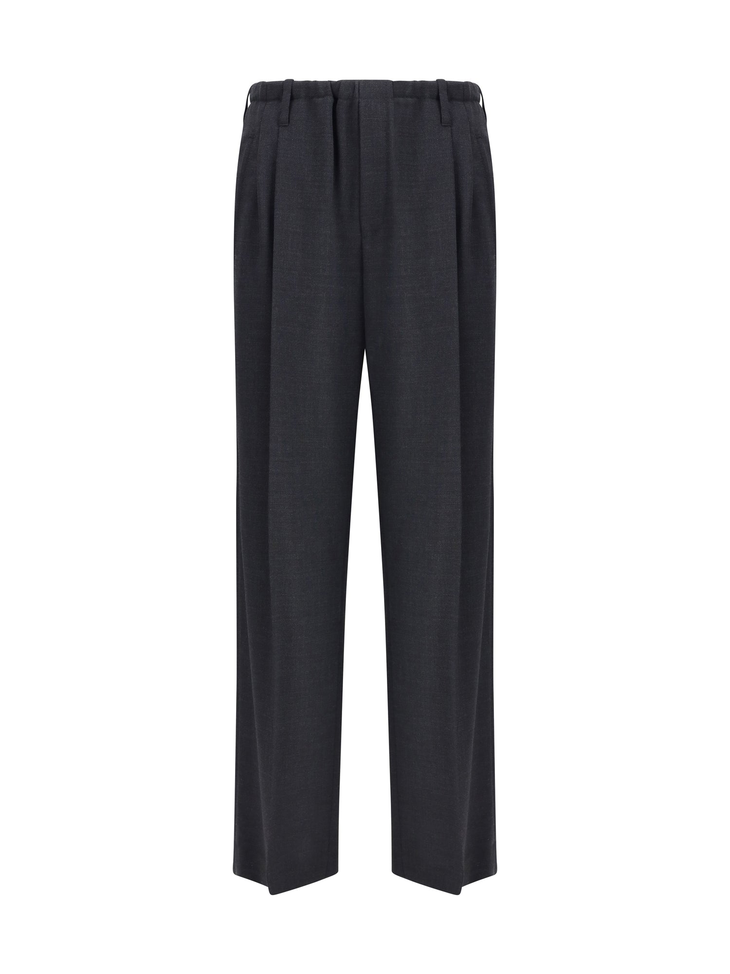 BRUNELLO CUCINELLI 40 sartorial track trousers in virgin wool crêpe fluid twill