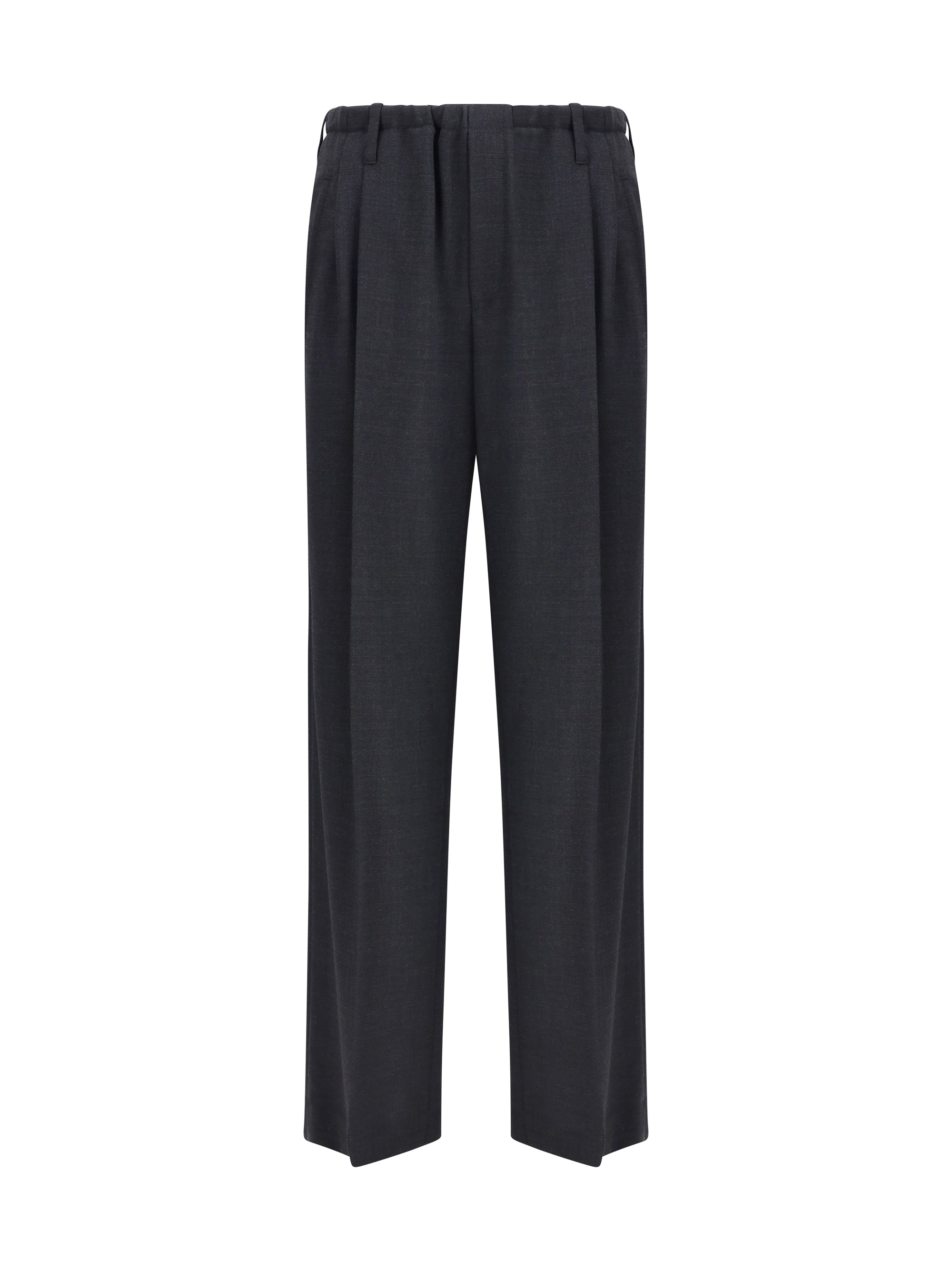 BRUNELLO CUCINELLI 40 sartorial track trousers in virgin wool crêpe fluid twill