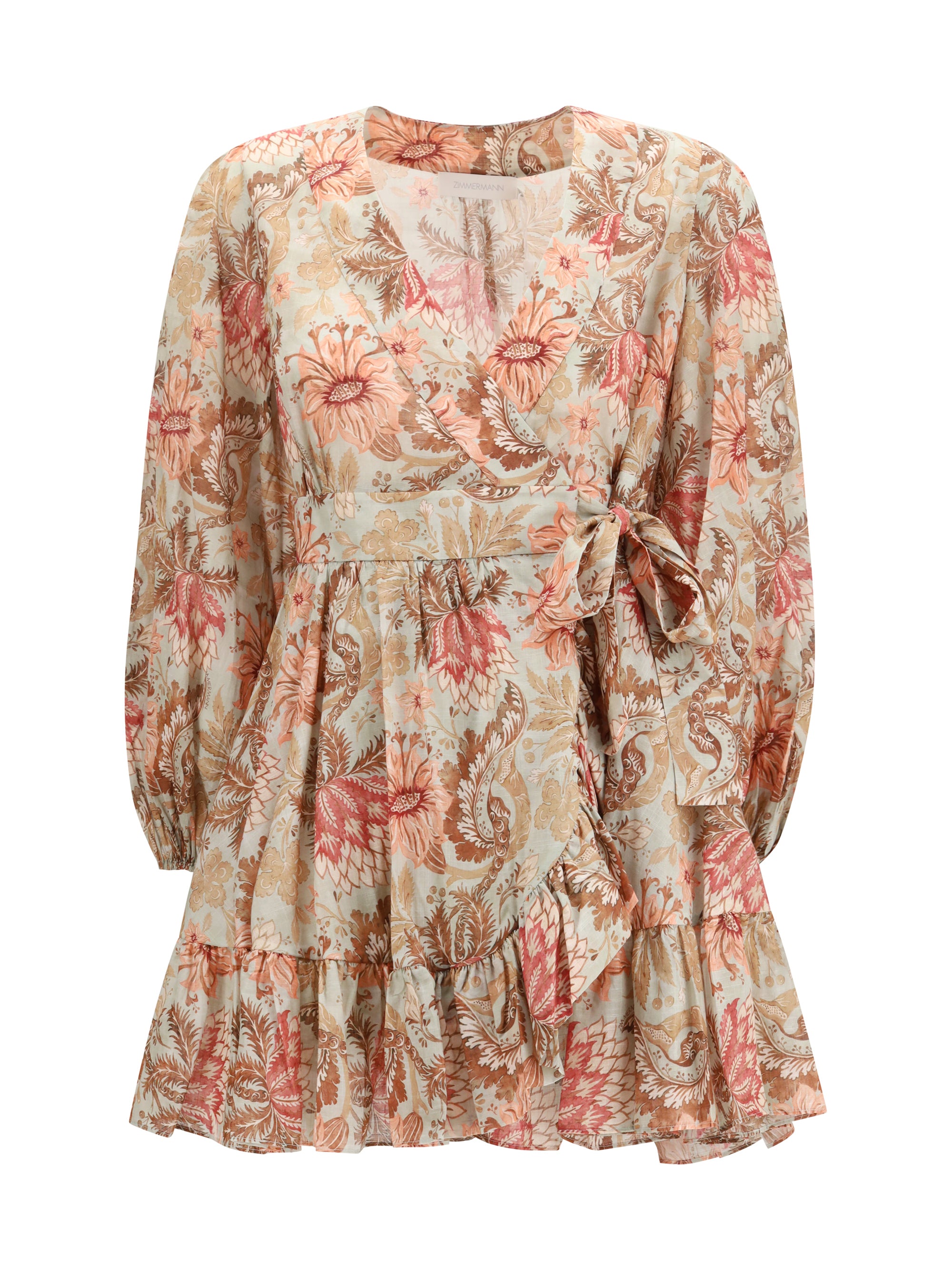 ZIMMERMANN 1 daylight wrap mini dress
