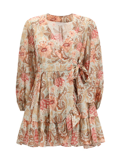 daylight wrap mini dress
